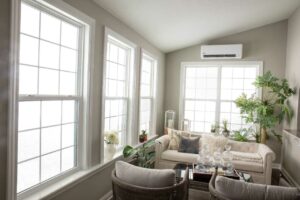 Bryant Ductless Heat Pump In A Sunroom