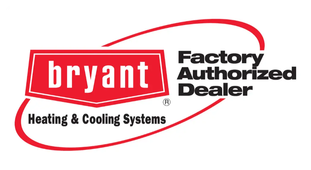 Bryant Heating & Cooling Systems logo with 'Factory Authorized Dealer' text.